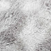 Hoogpolig vloerkleed NAVARRA 240x240 cm polyester lichtgrijs
