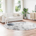 Hoogpolig vloerkleed NAVARRA 240x240 cm polyester zilvergrijs