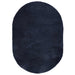 Hoogpolig vloerkleed NAVARRA 300x200 cm polyester marineblauw