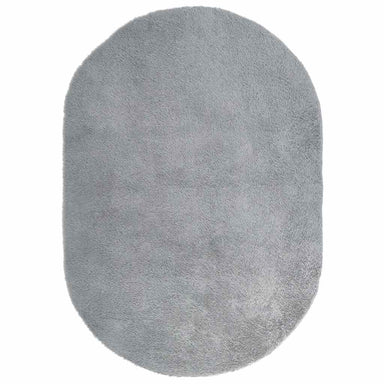Hoogpolig vloerkleed NAVARRA 300x200 cm polyester zilvergrijs