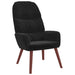 Relaxstoel fluweel zwart