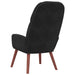 Relaxstoel fluweel zwart