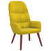 Relaxstoel fluweel geel
