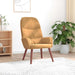 Relaxstoel fluweel bruin