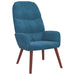 Relaxstoel fluweel blauw
