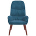 Relaxstoel fluweel blauw