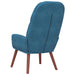 Relaxstoel fluweel blauw
