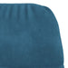 Relaxstoel fluweel blauw