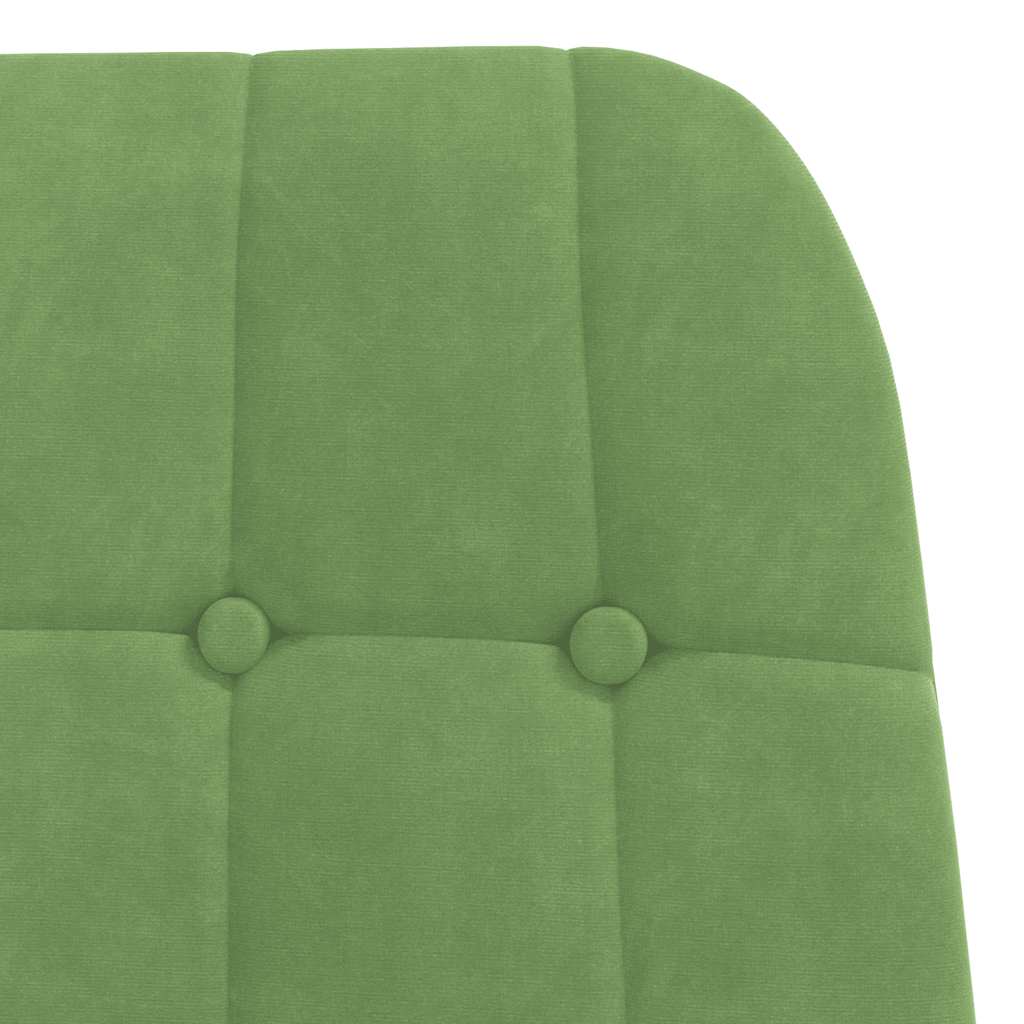 Relaxstoel fluweel lichtgroen