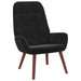 Relaxstoel fluweel zwart