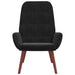 Relaxstoel fluweel zwart