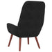 Relaxstoel fluweel zwart