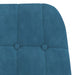 Relaxstoel fluweel blauw