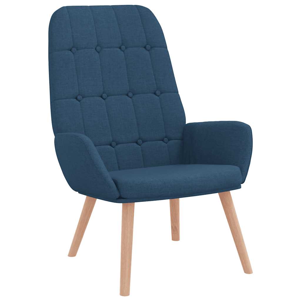Relaxstoel stof blauw