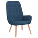 Relaxstoel stof blauw