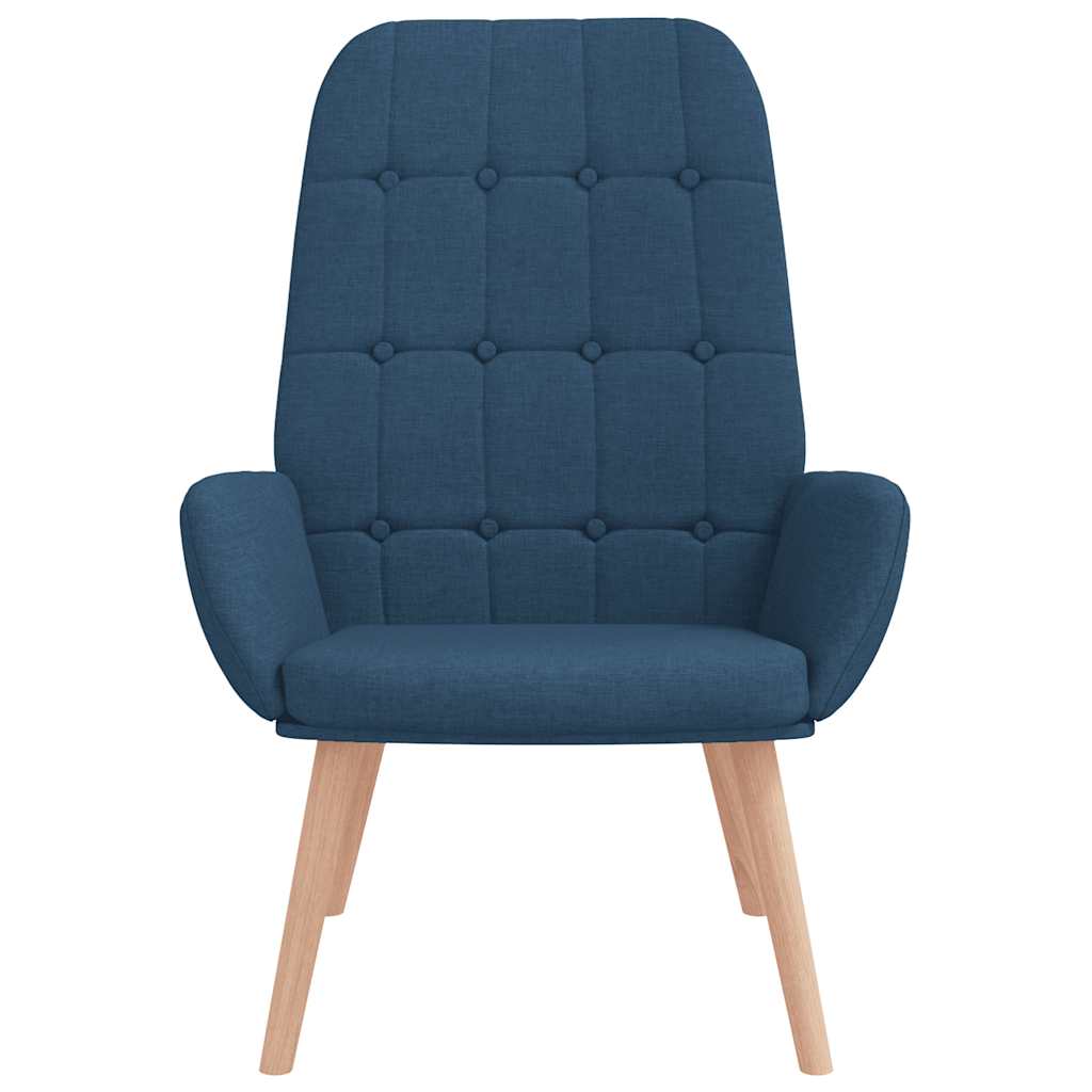 Relaxstoel stof blauw