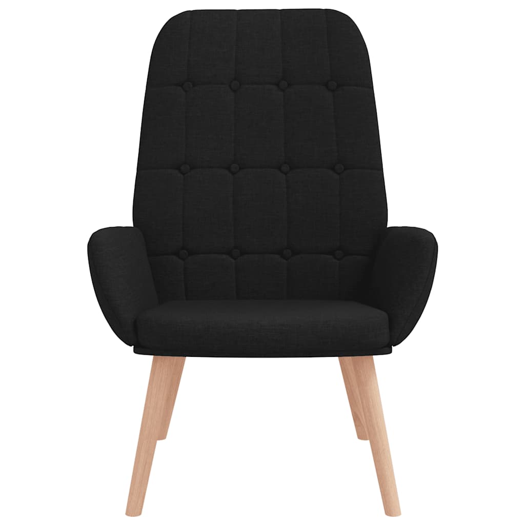 Relaxstoel stof zwart