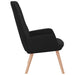 Relaxstoel stof zwart