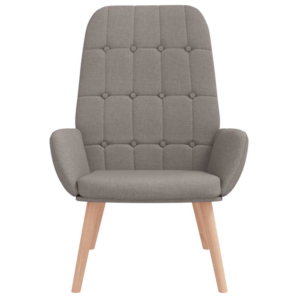 Relaxstoel stof taupe