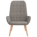 Relaxstoel stof taupe