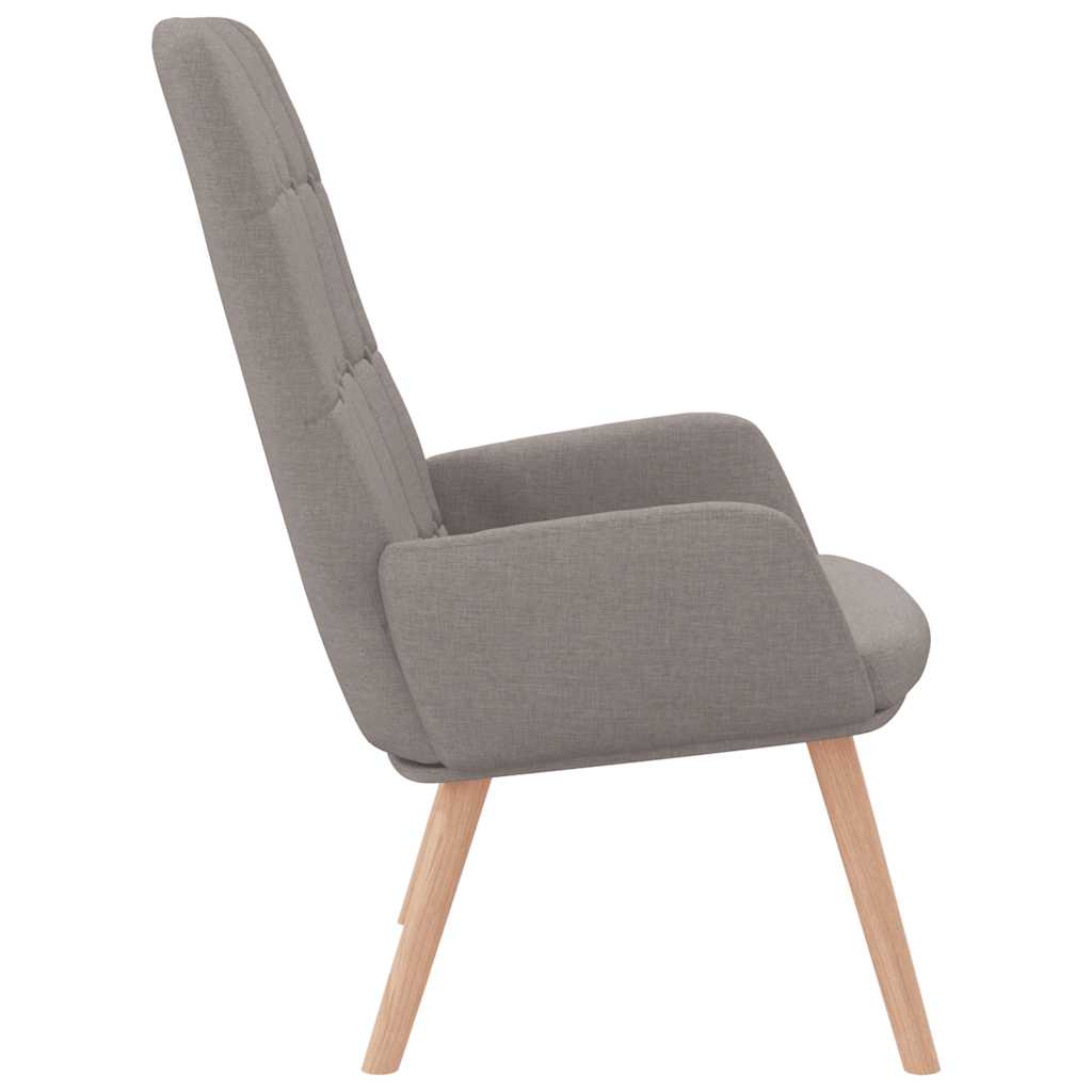 Relaxstoel stof taupe