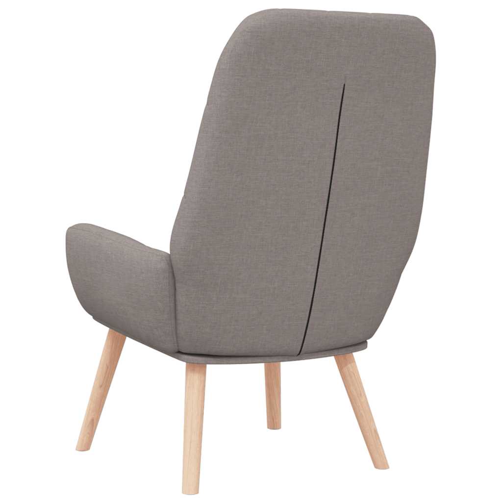 Relaxstoel stof taupe