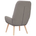 Relaxstoel stof taupe