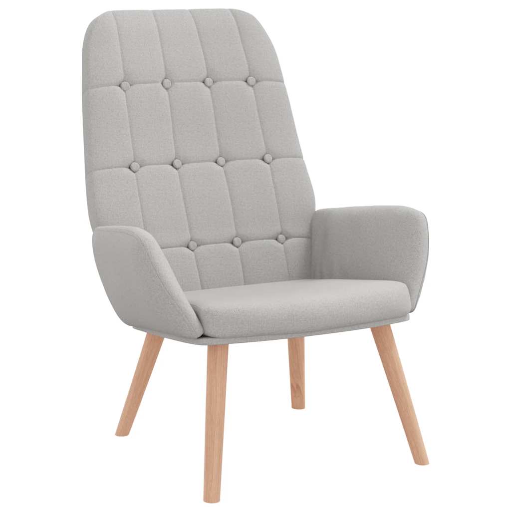Relaxstoel stof wolk grijs