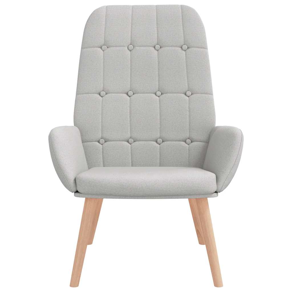 Relaxstoel stof wolk grijs