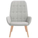 Relaxstoel stof wolk grijs