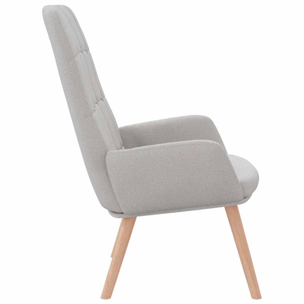 Relaxstoel stof wolk grijs