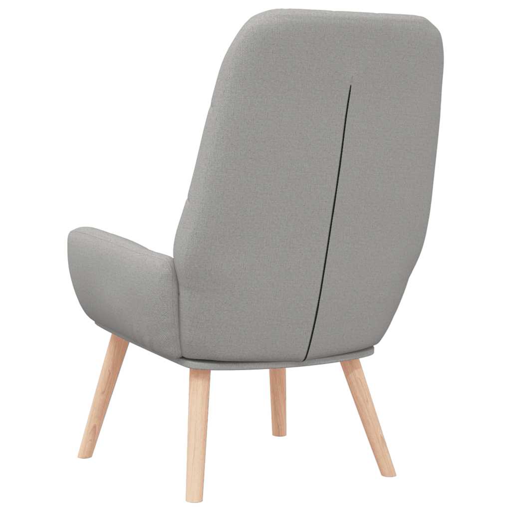 Relaxstoel stof wolk grijs