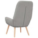 Relaxstoel stof wolk grijs