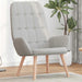 Relaxstoel stof wolk grijs