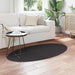 Tapijt HUARTE Antraciet 80 x 150 cm 100% Polyester