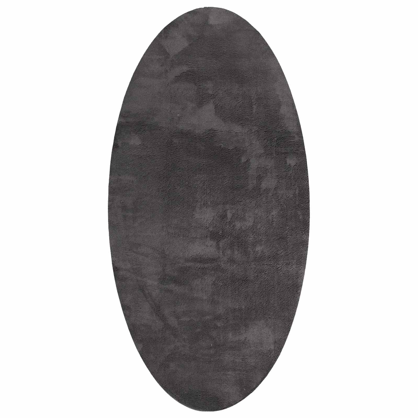Tapijt HUARTE Antraciet 80 x 150 cm 100% Polyester