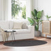 Vloerkleden Ovaal HUARTE Antraciet 100 x 200 cm 100% Polyester