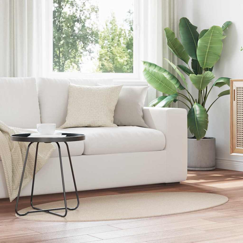 Tapijt HUARTE Beige 80 x 150 cm 100% Polyester