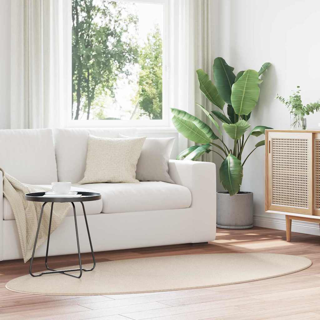 Tapijt HUARTE Beige 100 x 200 cm 100% Polyester
