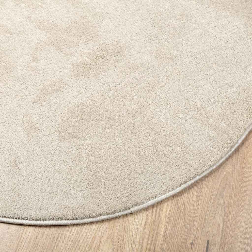 Tapijt HUARTE Beige 140 x 200 cm 100% Polyester