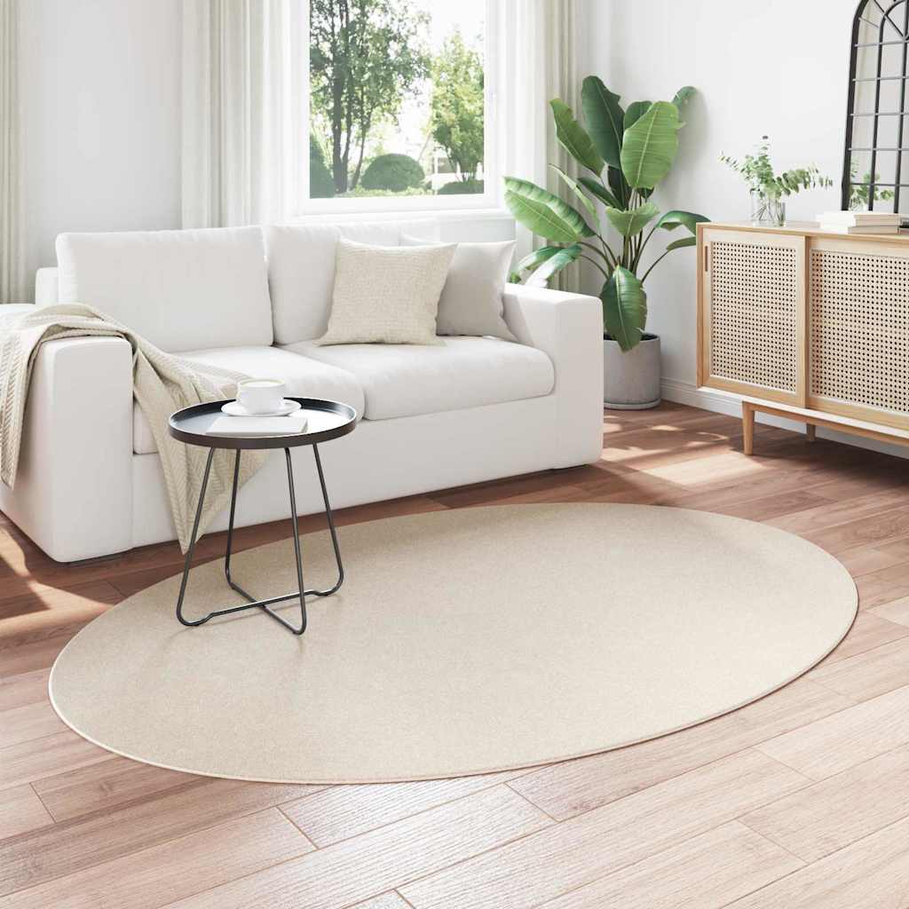 Tapijt HUARTE Beige 140 x 200 cm 100% Polyester