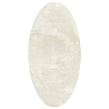 Vloerkleden Ovaal HUARTE Crème 100 x 200 cm 100% Polyester
