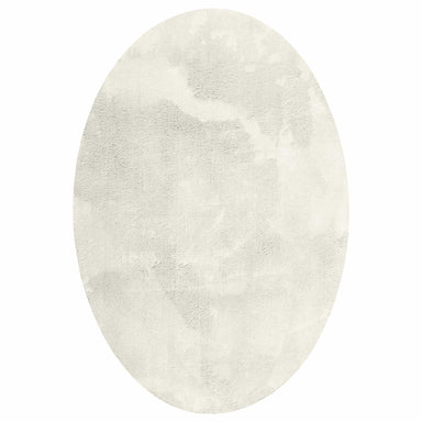 Vloerkleden Ovaal HUARTE Crème 140 x 200 cm 100% Polyester
