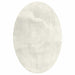 Vloerkleden Ovaal HUARTE Crème 140 x 200 cm 100% Polyester