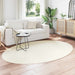Vloerkleden Ovaal HUARTE Crème 160 x 230 cm 100% Polyester