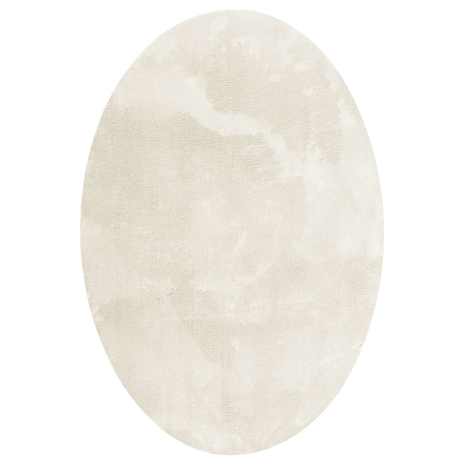 Vloerkleden Ovaal HUARTE Crème 160 x 230 cm 100% Polyester