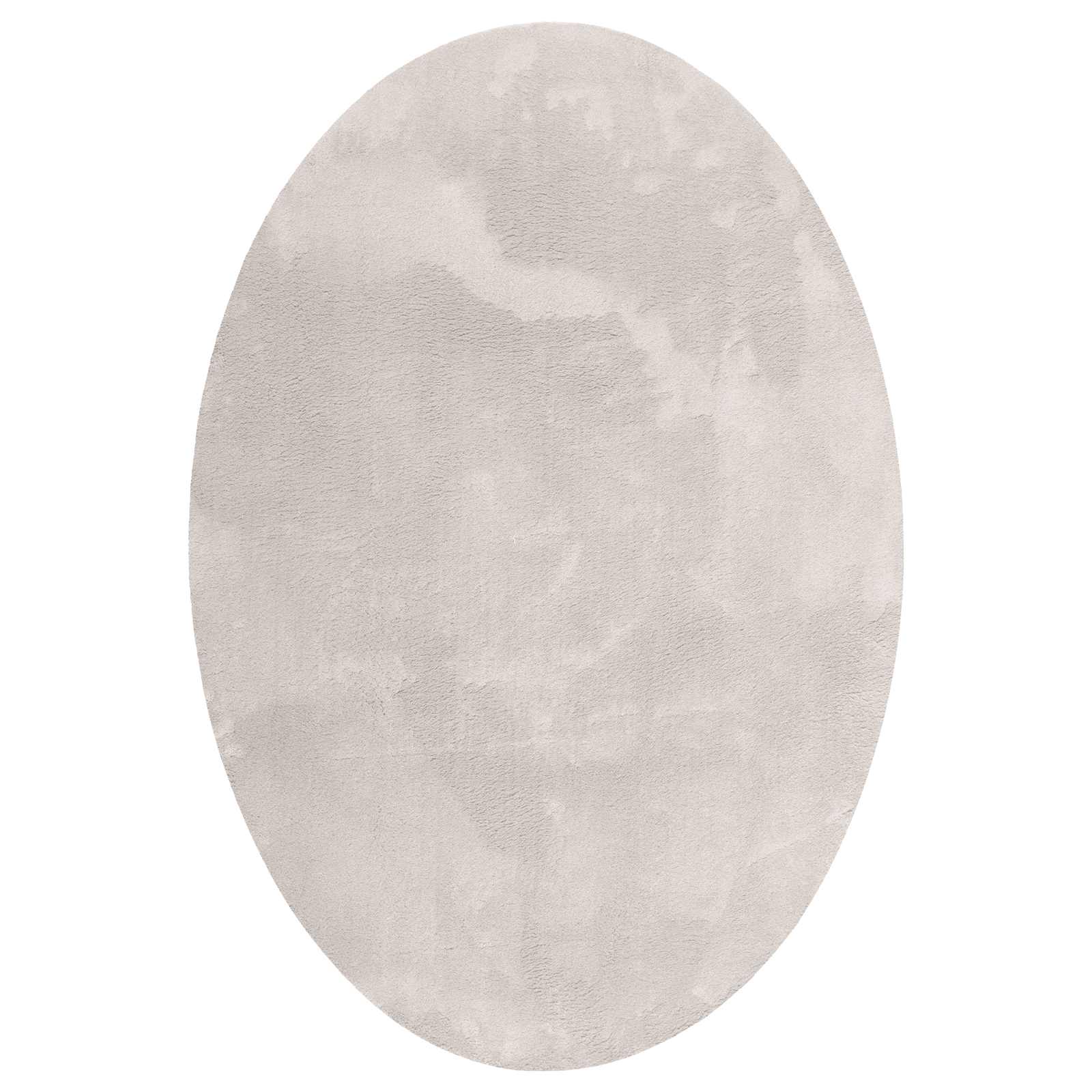 Vloerkleden Ovaal HUARTE Zand 160 x 230 cm 100% Polyester