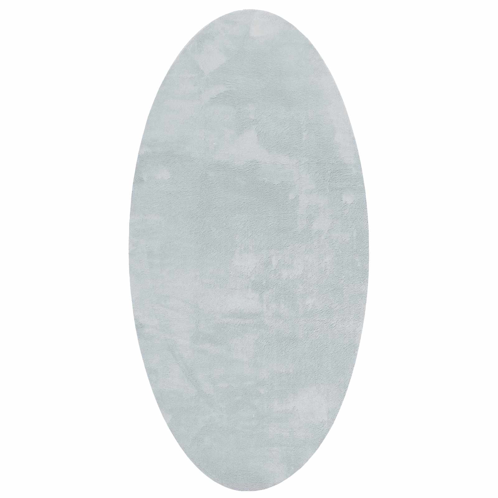 Vloerkleden Ovaal HUARTE Grijs 100 x 200 cm 100% Polyester