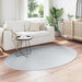 Vloerkleden Ovaal HUARTE Grijs 140 x 200 cm 100% Polyester