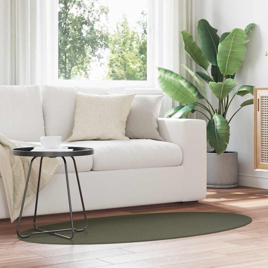 Tapijt HUARTE Bosgroen 80 x 150 cm 100% Polyester